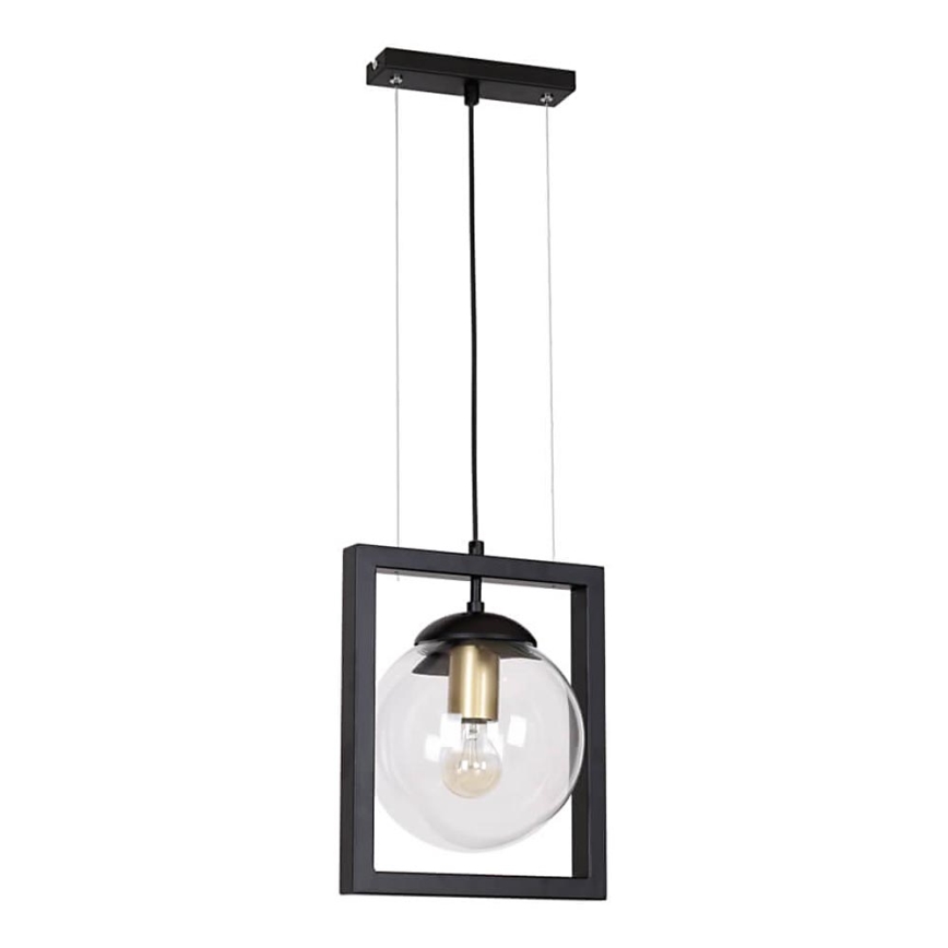 Luster na sajli REY 1xE27/7W/230V crno