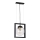 Luster na sajli REY 1xE27/7W/230V crno