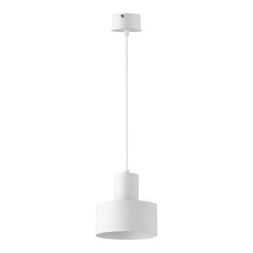 Luster na sajli RIF 1xE27/60W/230V pr. 15 cm bela