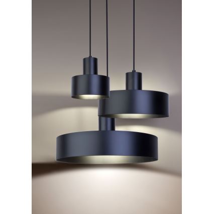 Luster na sajli RIF 1xE27/60W/230V pr. 15 cm crno