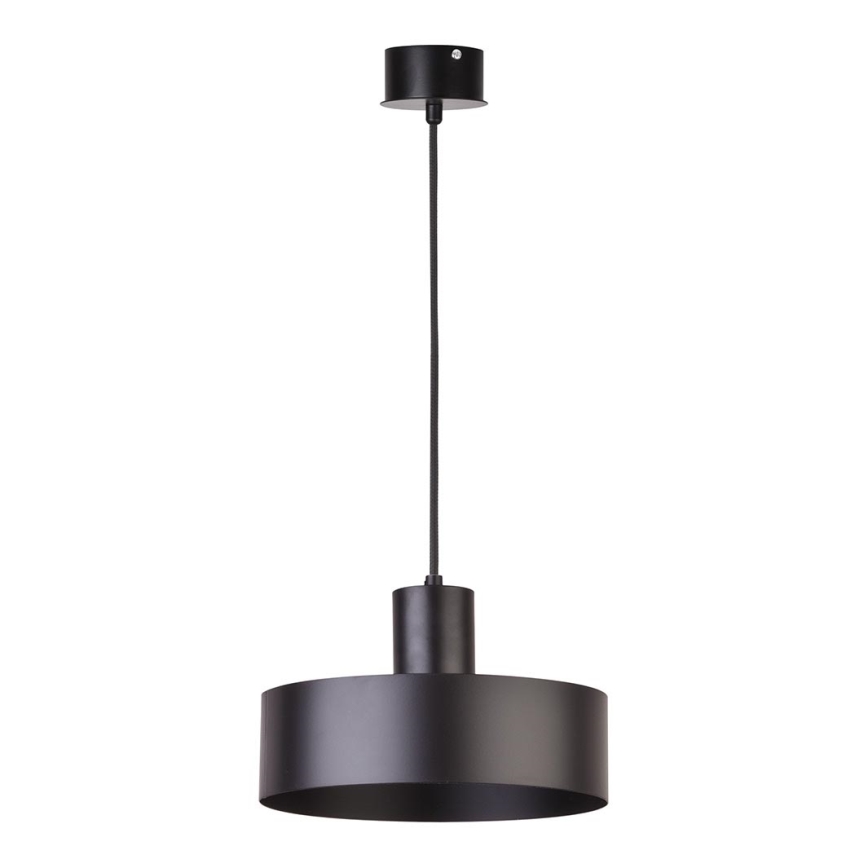 Luster na sajli RIF 1xE27/60W/230V prečnik 25 cm crna
