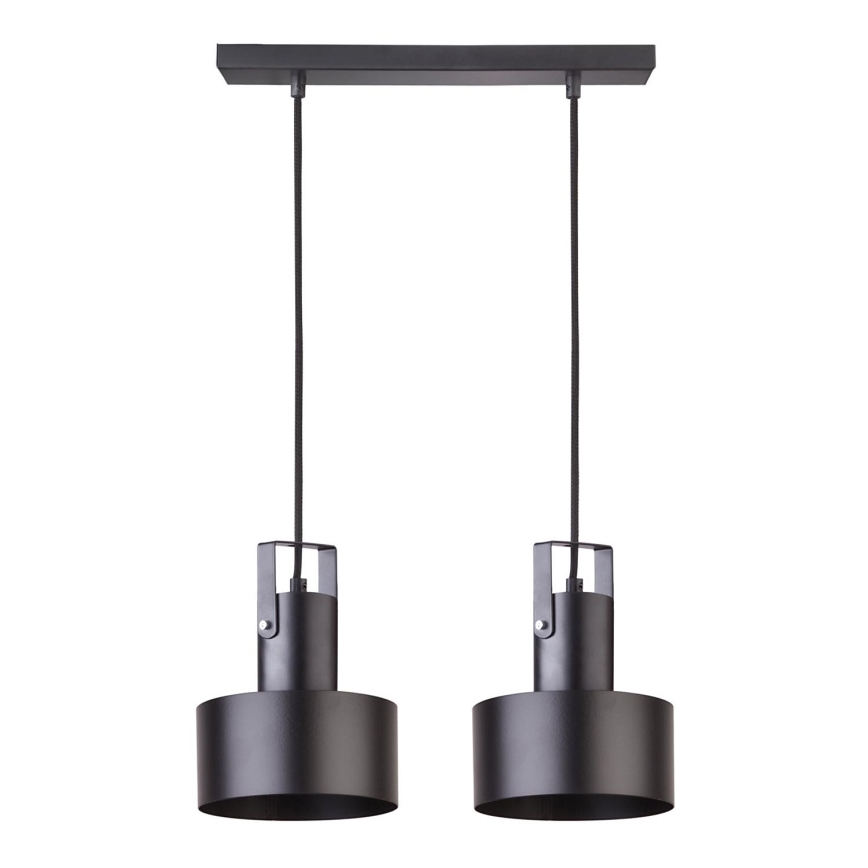 Luster na sajli RIF 2xE27/60W/230V crno