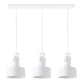 Luster na sajli RIF 3xE27/60W/230V bela