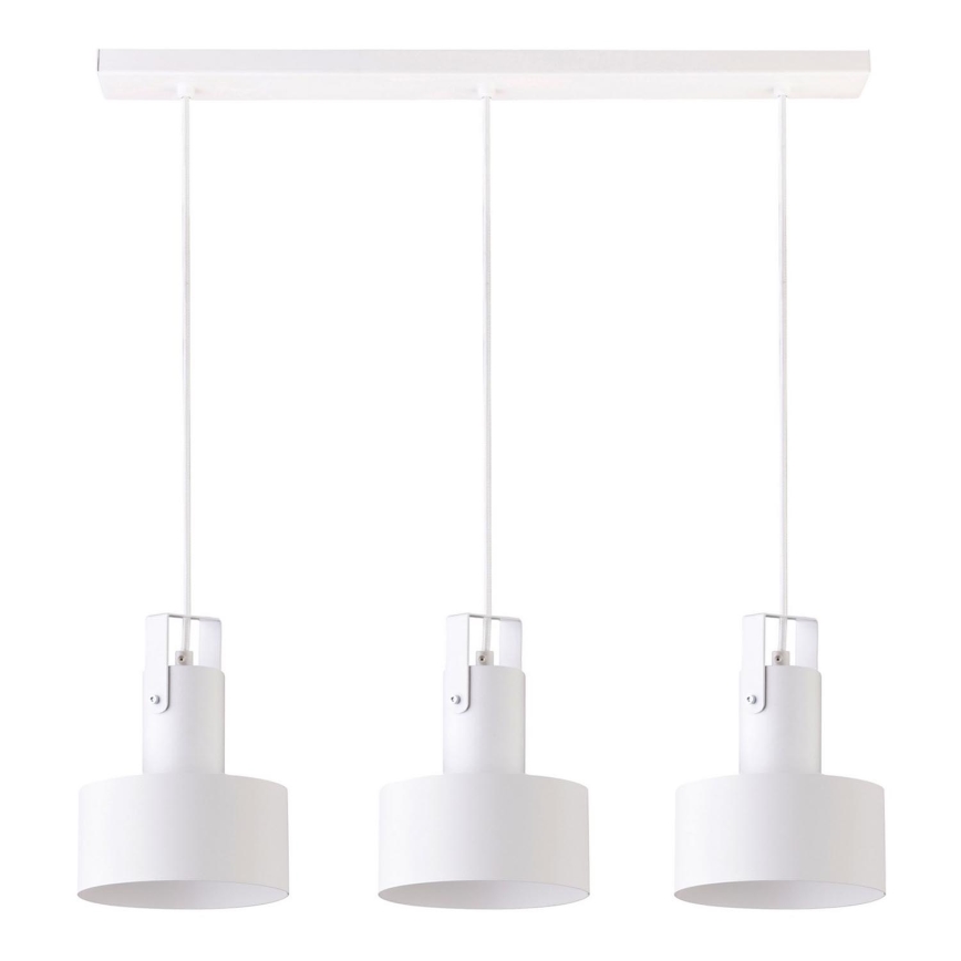 Luster na sajli RIF 3xE27/60W/230V bela