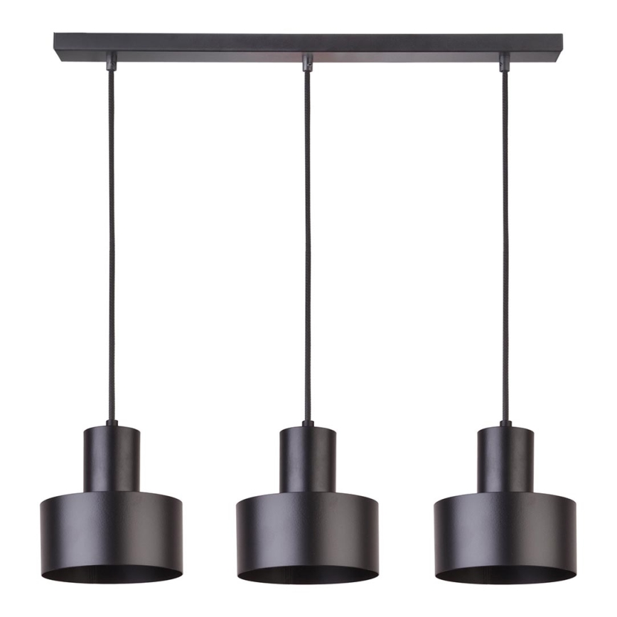 Luster na sajli RIF 3xE27/60W/230V crno