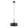 Luster na sajli RIF LUX 1xGX53/12W/230V pr. 25 cm crno/sjajni krom