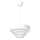 Luster na sajli RINGS 1xE27/15W/230V bela