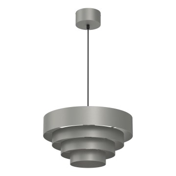 Luster na sajli RINGS 1xE27/15W/230V siva