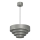 Luster na sajli RINGS 1xE27/15W/230V sivo