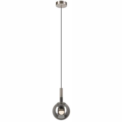 Luster na sajli ROLLO 1xE14/5W/230V mat krom/dimno