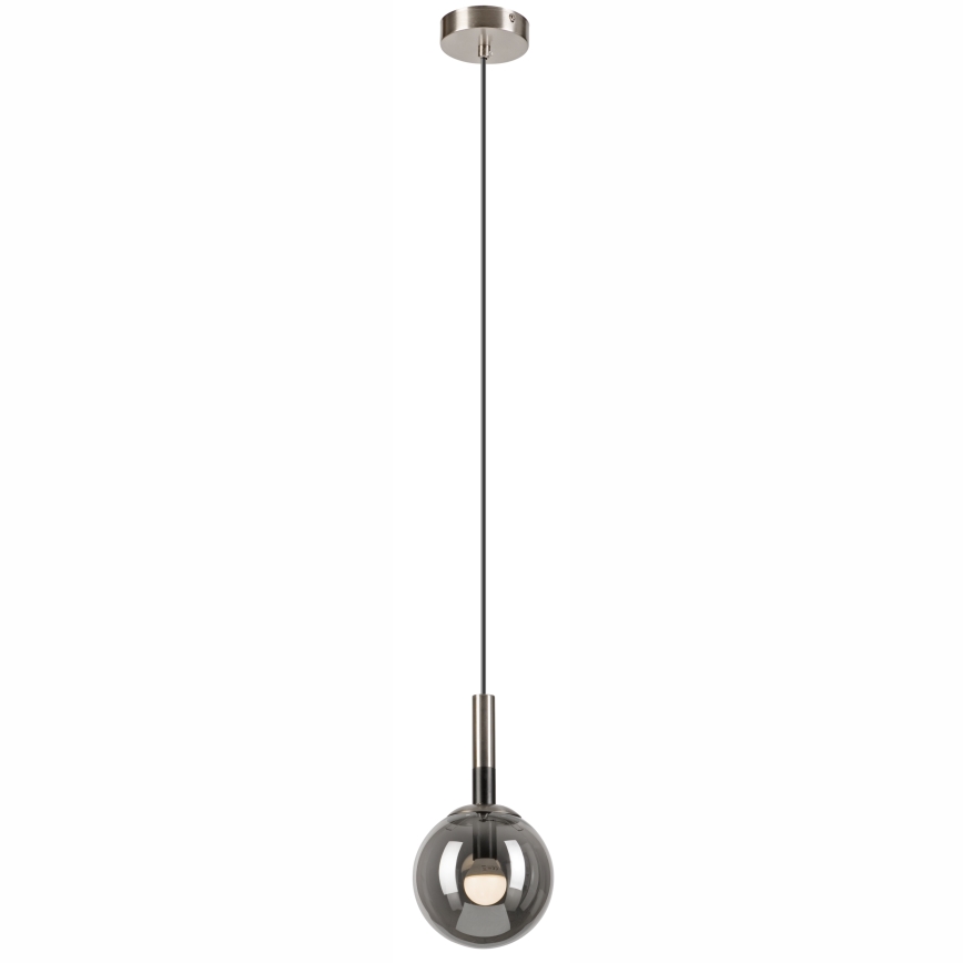 Luster na sajli ROLLO 1xE14/5W/230V mat krom/dimno