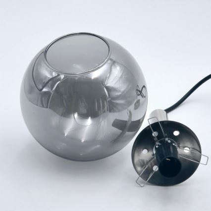 Luster na sajli ROLLO 1xE14/5W/230V mat krom/dimno