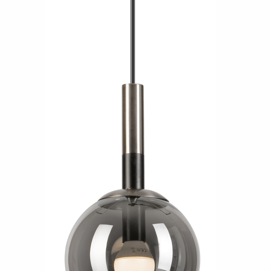 Luster na sajli ROLLO 1xE14/5W/230V mat krom/dimno