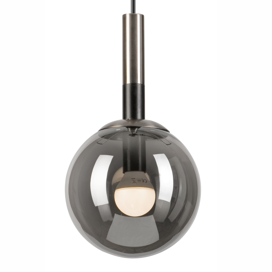 Luster na sajli ROLLO 1xE14/5W/230V mat krom/dimno