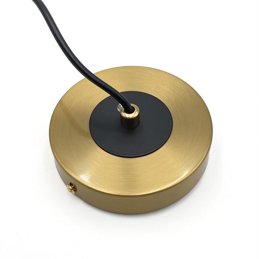 Luster na sajli ROLLO 1xE14/5W/230V zlatna/dimljeno bež