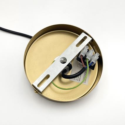 Luster na sajli ROLLO 1xE14/5W/230V zlatna/dimljeno bež