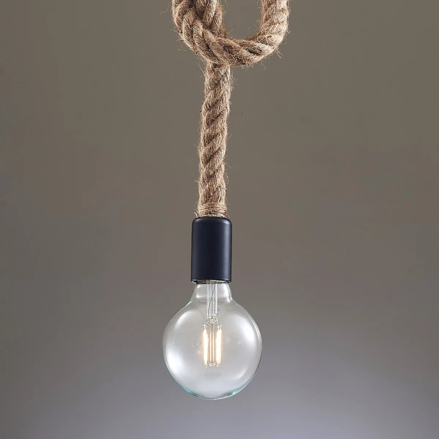 Luster na sajli ROPE 1xE27/12W/230V