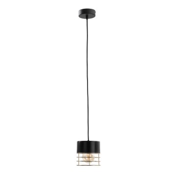 Luster na sajli ROY 1xE27/60W/230V crno