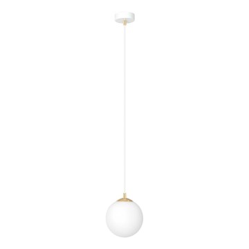 Luster na sajli ROYAL 1xE14/10W/230V pr. 14 cm bela