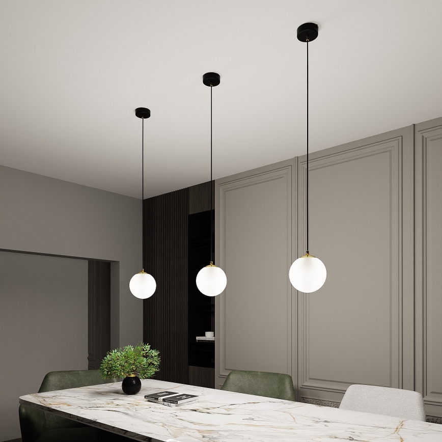 Luster na sajli ROYAL 1xE14/10W/230V pr. 14 cm crno