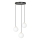 Luster na sajli ROYAL 3xE14/10W/230V pr. 30 cm crno