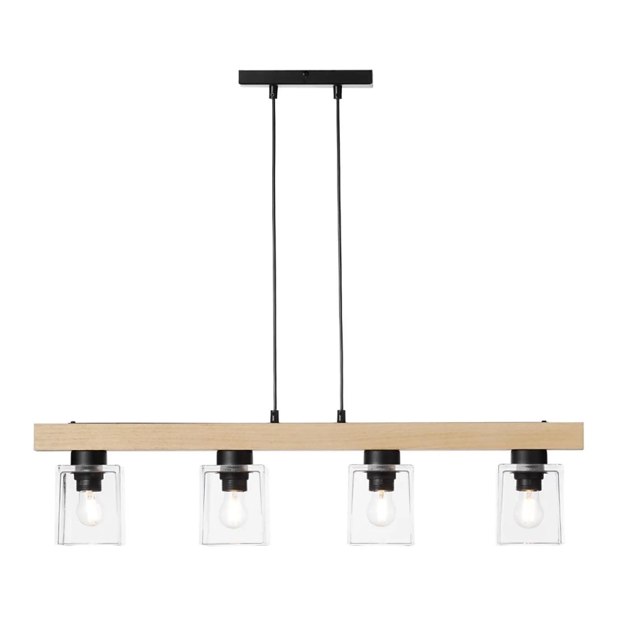 Luster na sajli RUSTIC RADIANCE 4xE27/60W/230V