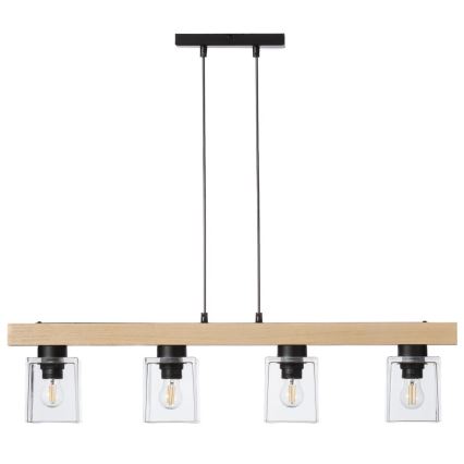 Luster na sajli RUSTIC RADIANCE 4xE27/60W/230V