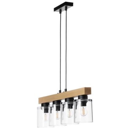 Luster na sajli RUSTIC RADIANCE 4xE27/60W/230V