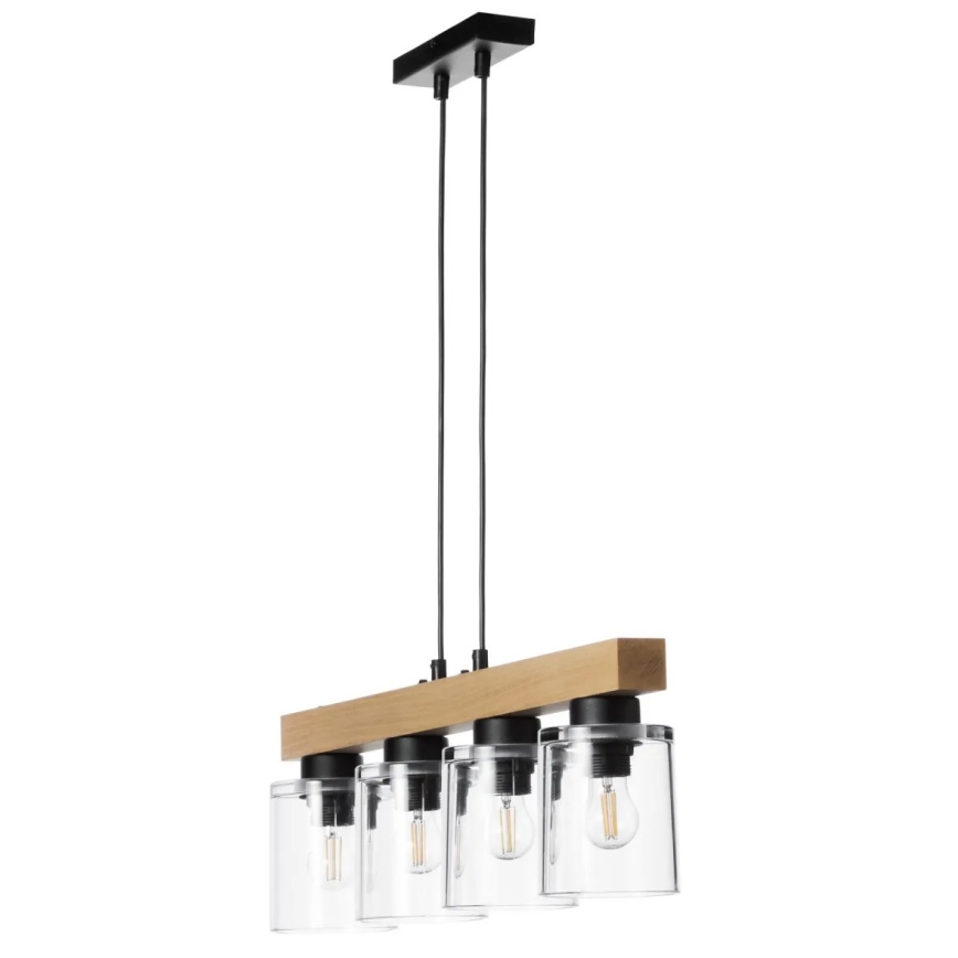 Luster na sajli RUSTIC RADIANCE 4xE27/60W/230V