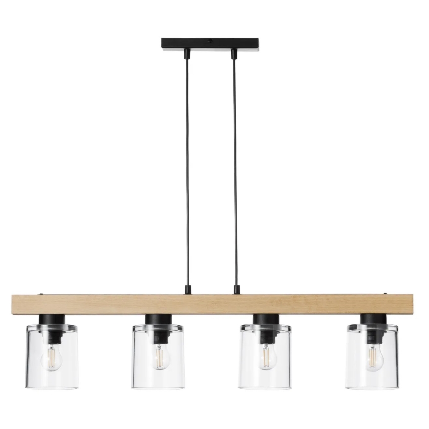 Luster na sajli RUSTIC RADIANCE 4xE27/60W/230V