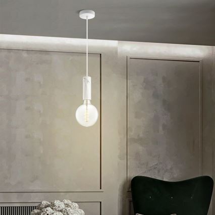 Luster na sajli SAGA 1xE27/40W/230V mermerna