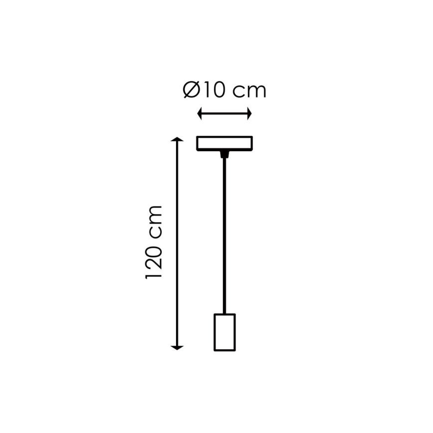 Luster na sajli SAGA 1xE27/40W/230V mermerna