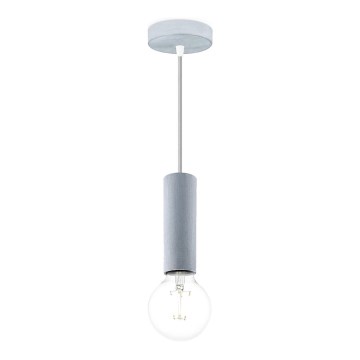 Luster na sajli SAGA 1xE27/40W/230V sivo