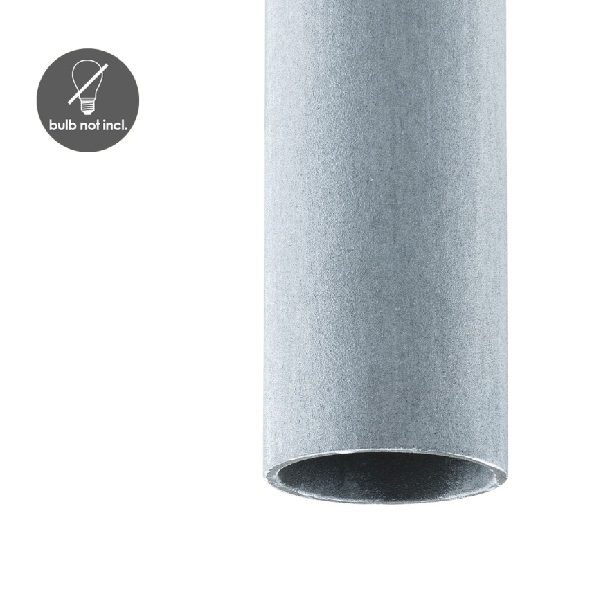 Luster na sajli SAGA 1xE27/40W/230V sivo