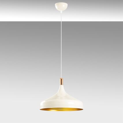 Luster na sajli SAGLAM 1xE27/40W/230V bela