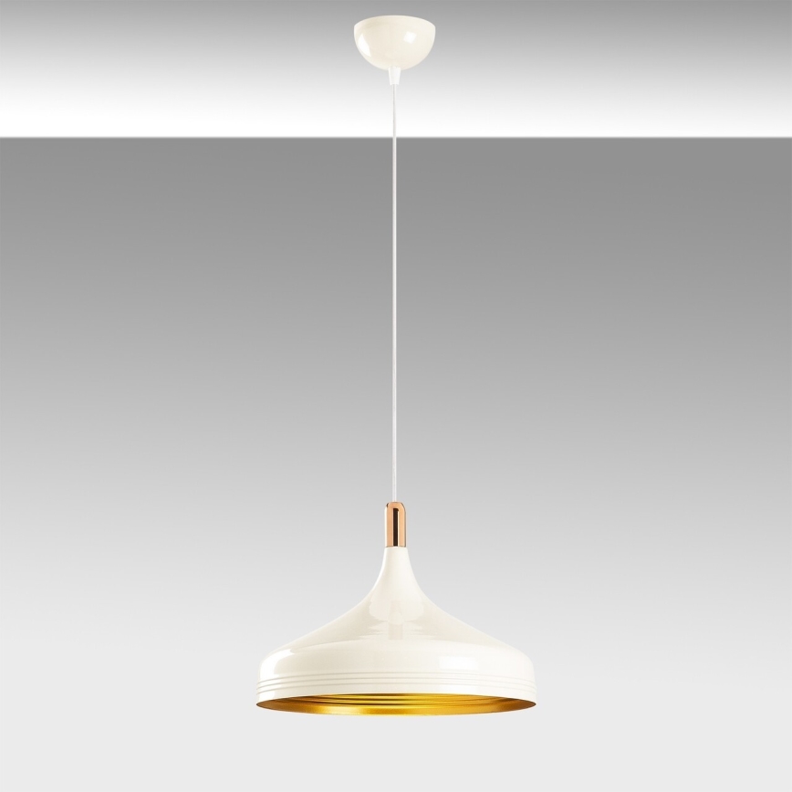 Luster na sajli SAGLAM 1xE27/40W/230V bela