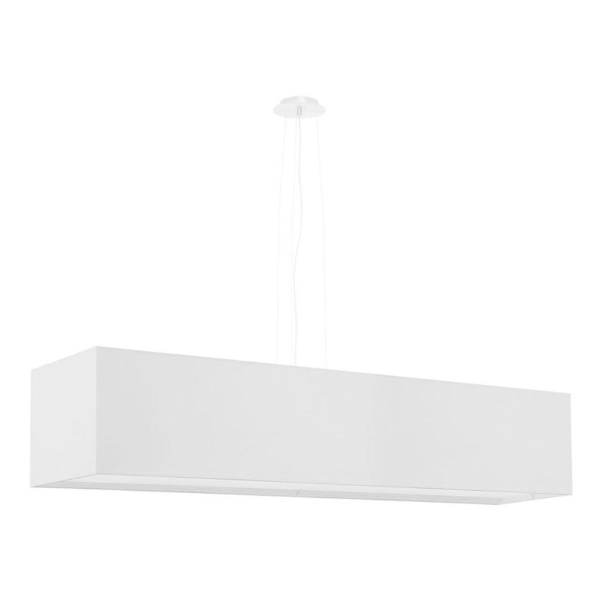 Luster na sajli SANTA 5xE27/60W/230V 120 cm beli
