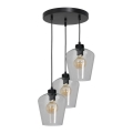 Luster na sajli SANTIAGO 3xE27/60W/230V proziran