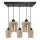 Luster na sajli SANTIAGO 5xE27/60W/230V braon