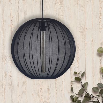 Luster na sajli SENSAI 1xE27/20W/230V pr. 40 cm crno