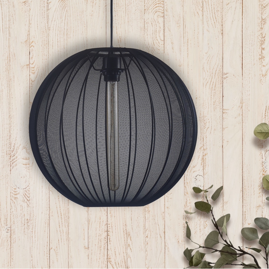 Luster na sajli SENSAI 1xE27/20W/230V pr. 40 cm crno