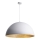 Luster na sajli SFERA 1xE27/60W/230V pr. 35 cm bela/zlatna