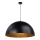 Luster na sajli SFERA 1xE27/60W/230V pr. 50 cm crno/bakrena