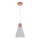 Luster na sajli SHADE 1xE27/15W/230V bakrena/sivo