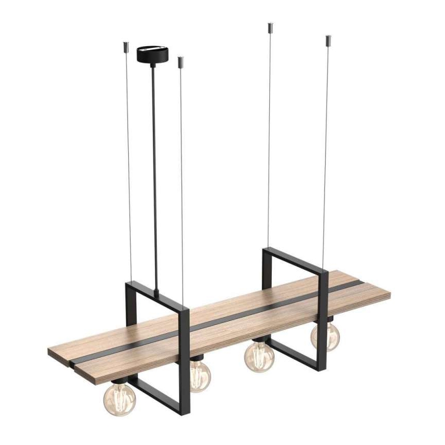 Luster na sajli SHELF 4xE27/60W/230V