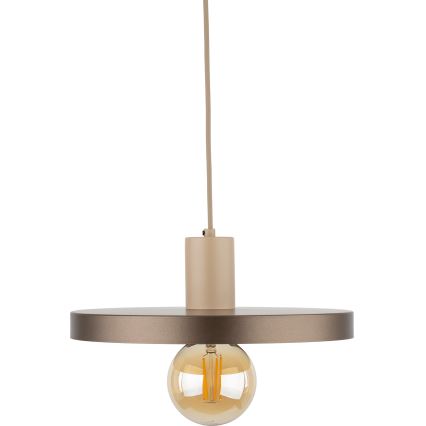 Luster na sajli SILA 1xE27/15W/230V pr. 30 cm braon/bež