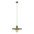Luster na sajli SILA 1xE27/15W/230V pr. 30 cm zelena