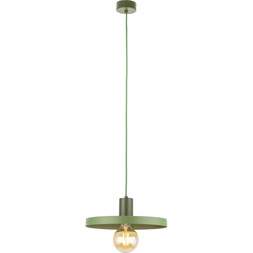 Luster na sajli SILA 1xE27/15W/230V pr. 30 cm zelena