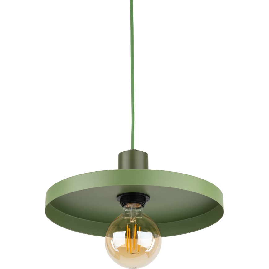 Luster na sajli SILA 1xE27/15W/230V pr. 30 cm zelena
