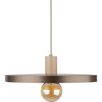 Luster na sajli SILA 1xE27/15W/230V pr. 40 cm braon/bež